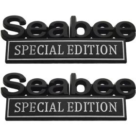 2pack Seabee Special Edition Emblems, Seabee Emblem 3D Badge Decal Car Truck SUV,Refrigerator Sticker,Window Display Stickers,Bicycles, Laptops, (Option: Blackwhite)