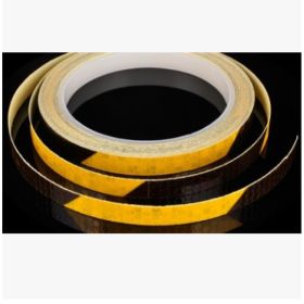 Car and motorcycle bicycle reflective stickers mountain bike luminous stickers dead fly bicycle wheel body sticker (Option: Yellow and Black)