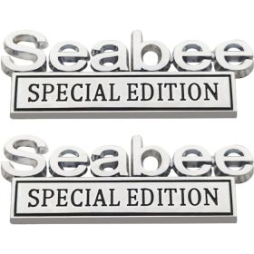 2pack Seabee Special Edition Emblems, Seabee Emblem 3D Badge Decal Car Truck SUV,Refrigerator Sticker,Window Display Stickers,Bicycles, Laptops, (Option: SliverBlack)