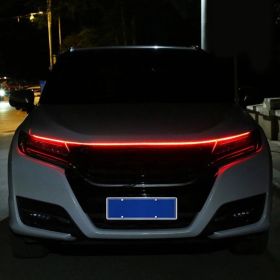 180cm 12V Car Waterproof Front Hood LED Daytime Running Decorative Flexible Light Strip For Car, Truck, SUV (Option: Red)